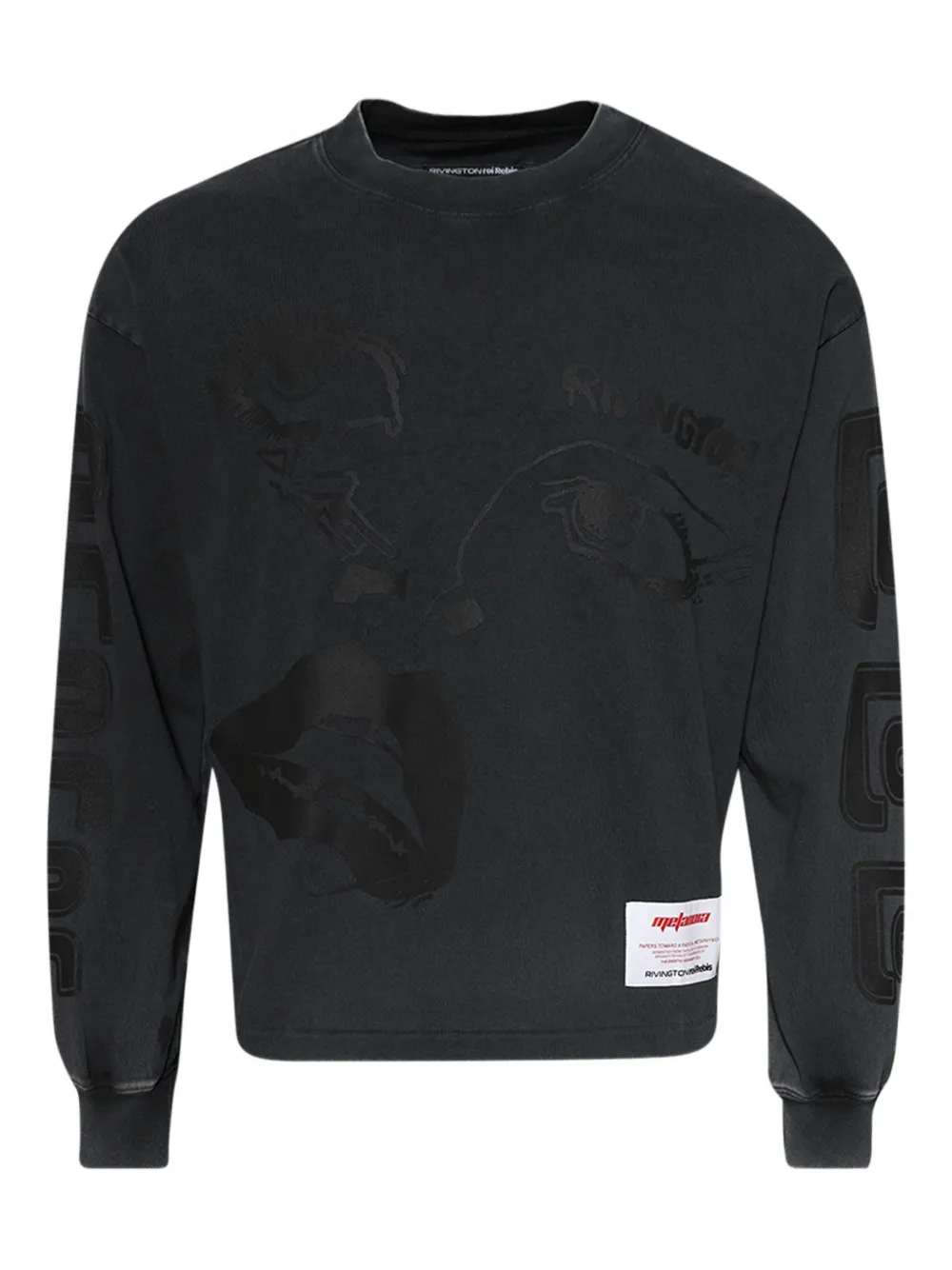 RRR123 sweat à motif graphique | noir | Image 1