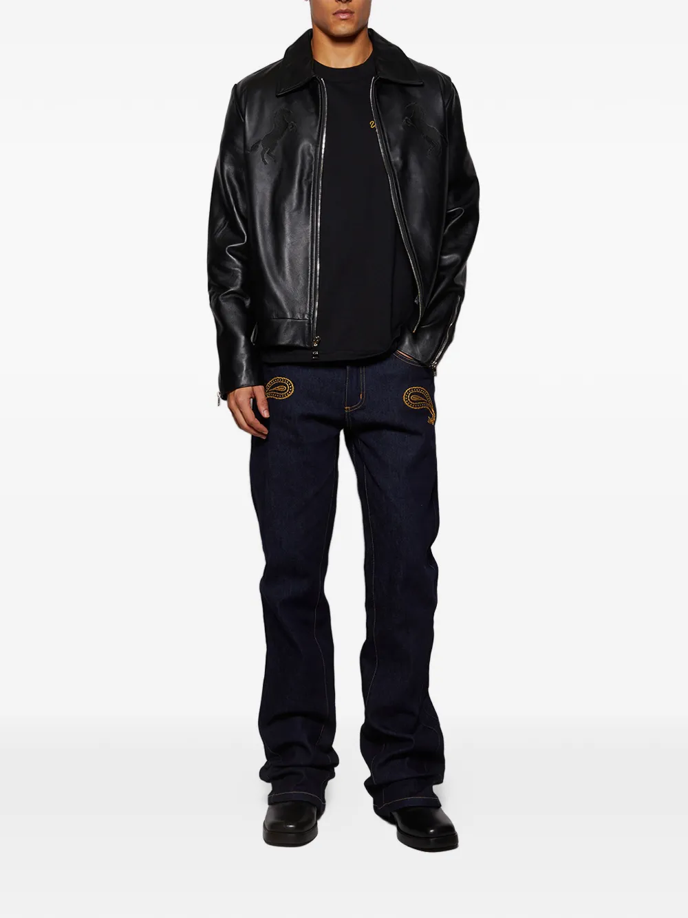 United Rivers horse graphic T-shirt - Zwart