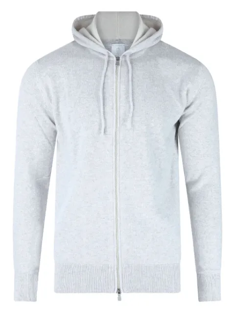 Eleventy cashmere zip-fastening hoodie