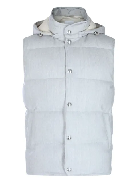 Eleventy hooded quilted-pattern gilet