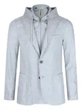 Eleventy hooded single-breasted blazer - Grey