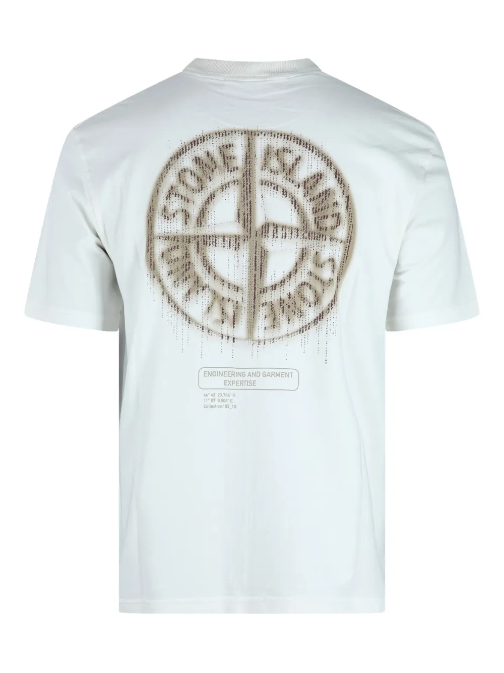 Stone Island logo-print cotton T-shirt - Wit