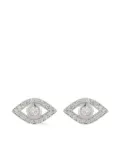 Mateo diamond evil eye earrings - Silver