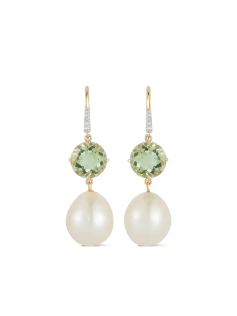 Mateo 14K yellow gold multi-stone drop earrings