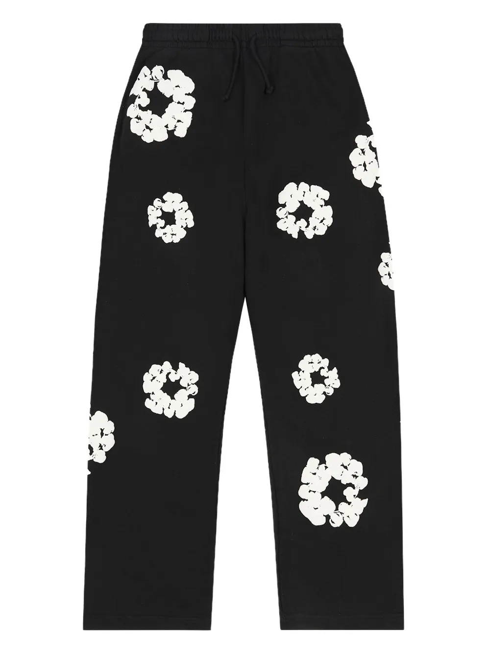 Denim Tears リースプリント トラックパンツ - ブラック Denim Tears リースプリント トラックパンツ - ブラック