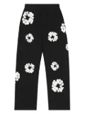 Denim Tears wreath-print track pants - Black