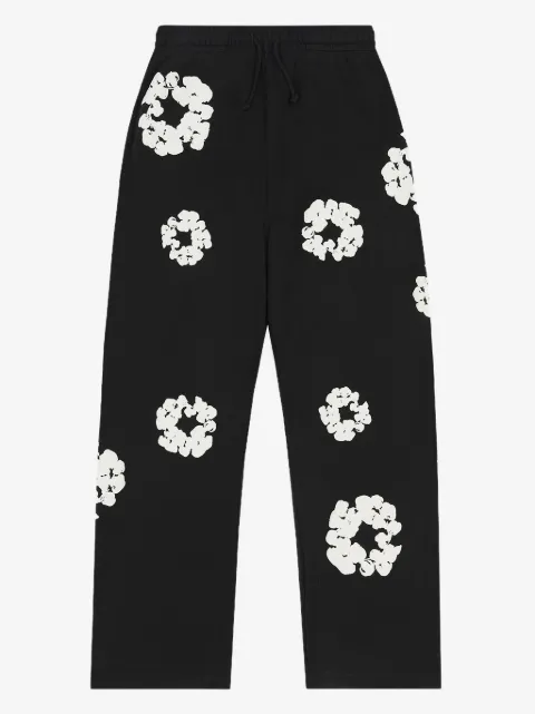 Denim Tears Calça com estampa de guirlanda