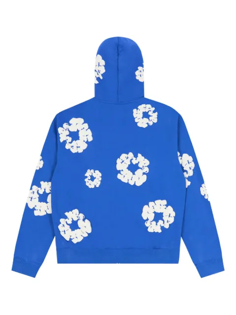 Denim Tears wreath-print zip-up hoodie