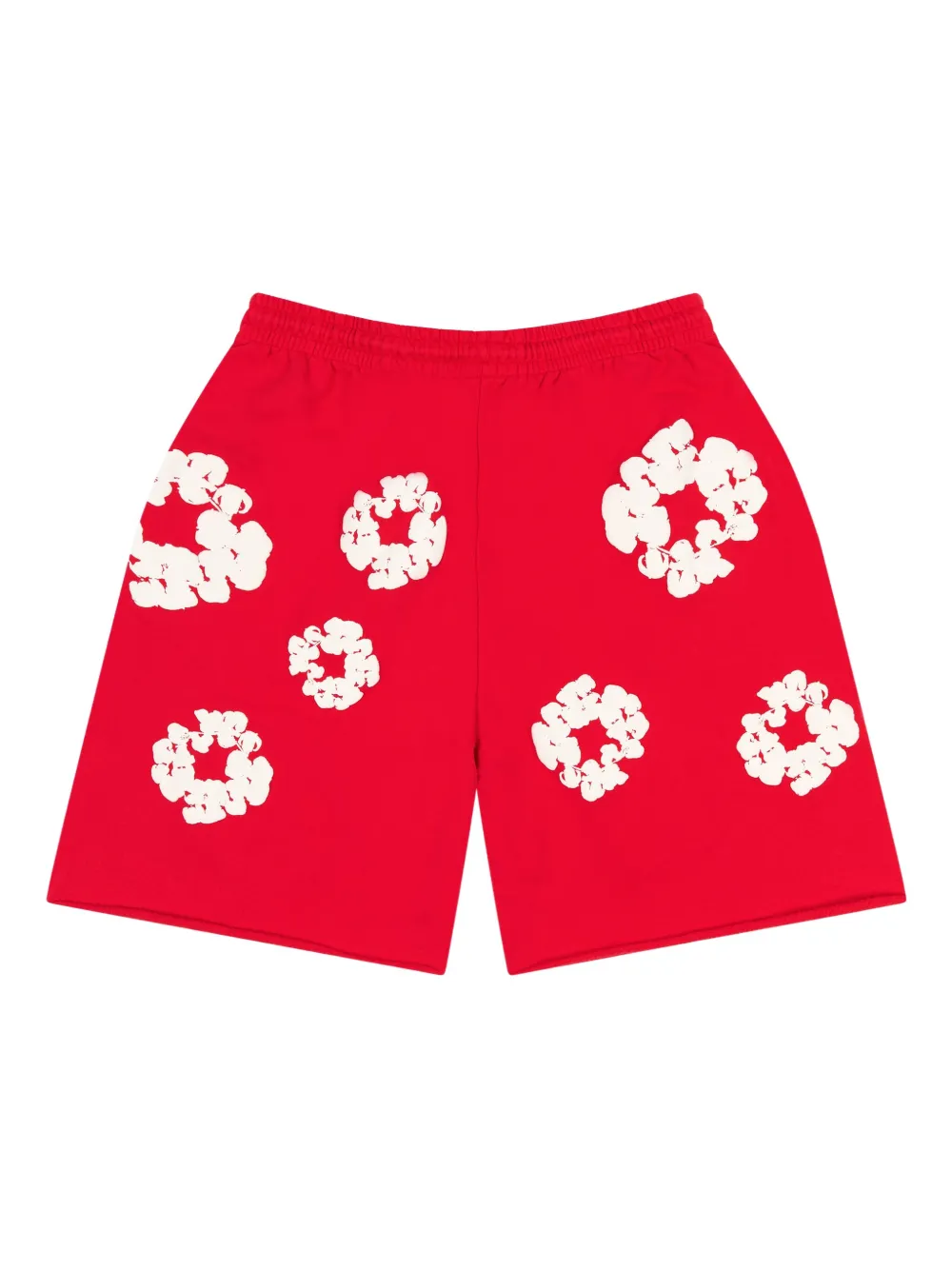 Denim Tears Trainingsshorts met kransprint Rood