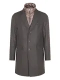 Herno single-breasted layered coat - Grey