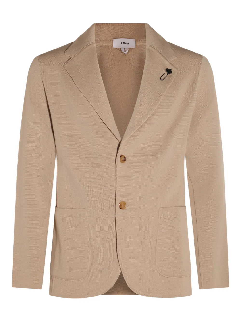Lardini Blazer verfraaid met bloemen en knopen Beige