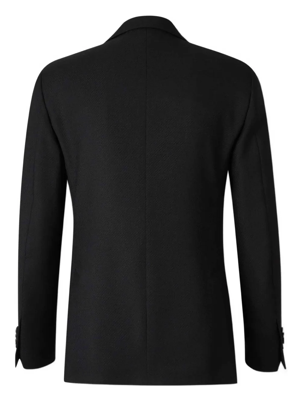 Lardini two-button herringbone blazer Zwart