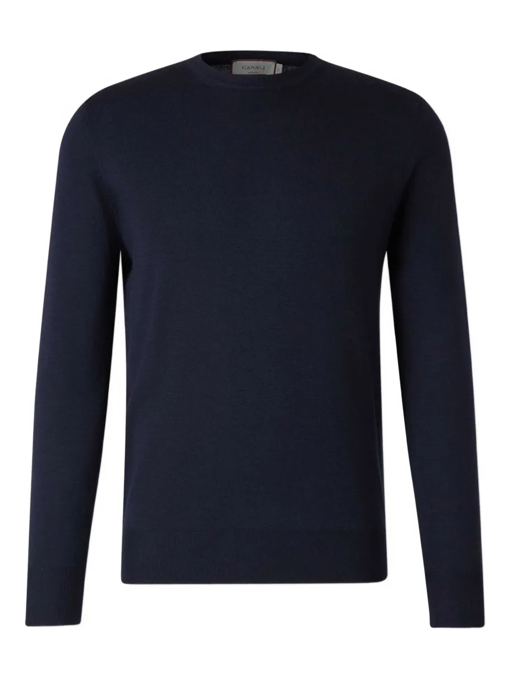 Canali Trui met ronde hals en lange mouwen Blauw