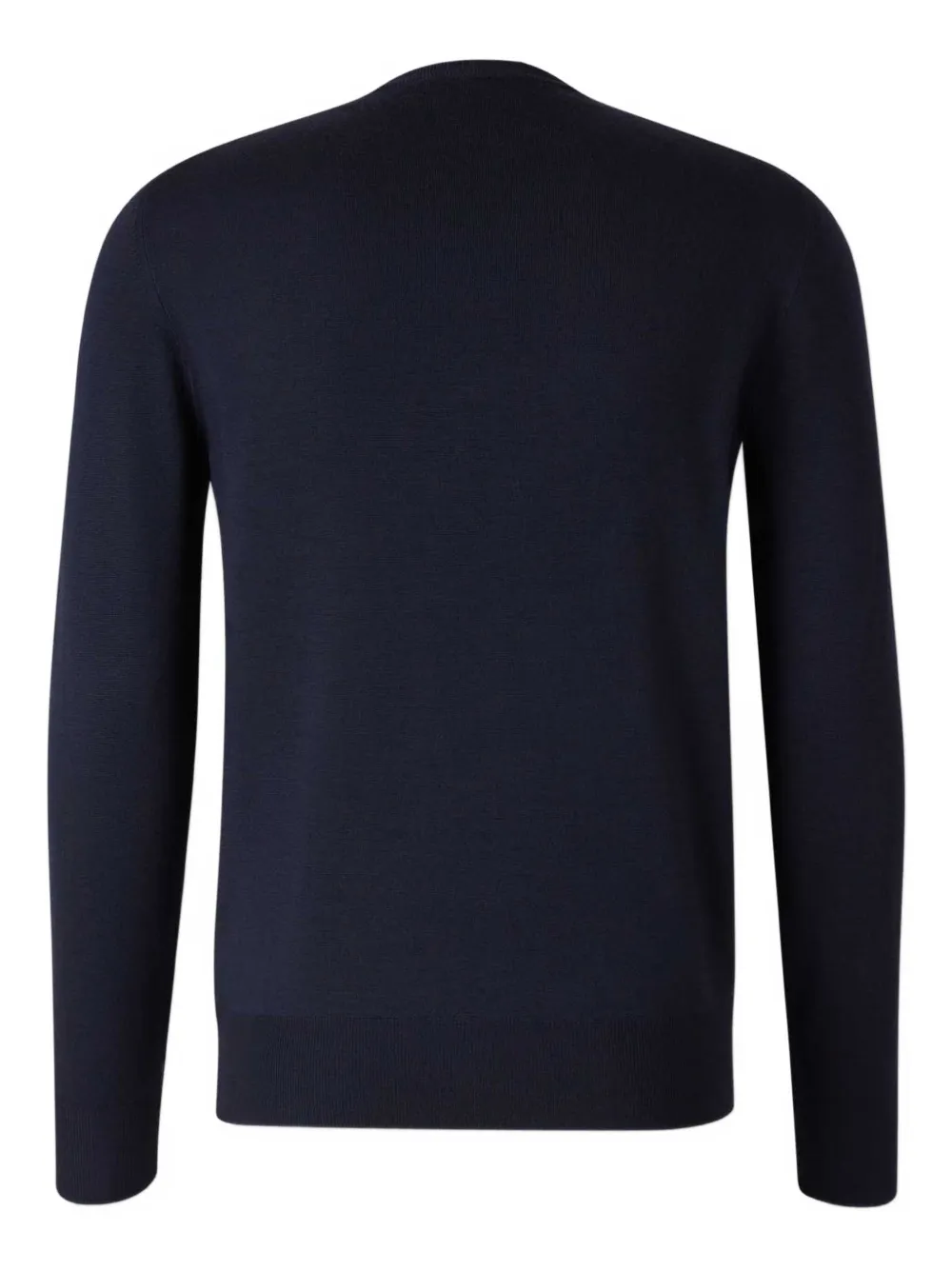 Canali Trui met ronde hals en lange mouwen - Blauw