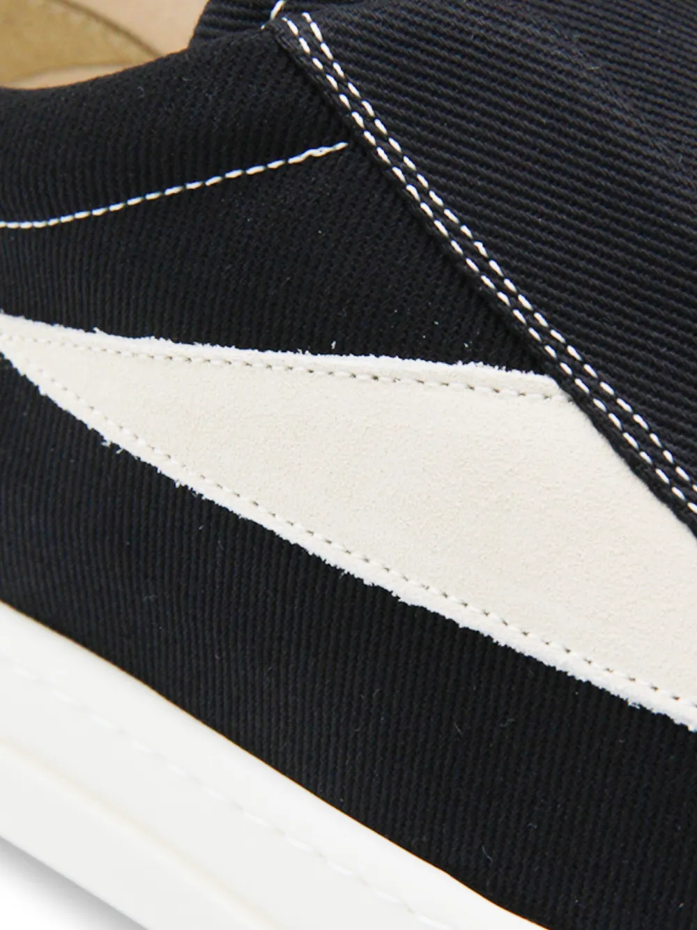 Rick Owens DRKSHDW panelled slip-on sneakers Black