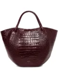 Wandler large crocodile-embossed tote bag - Red