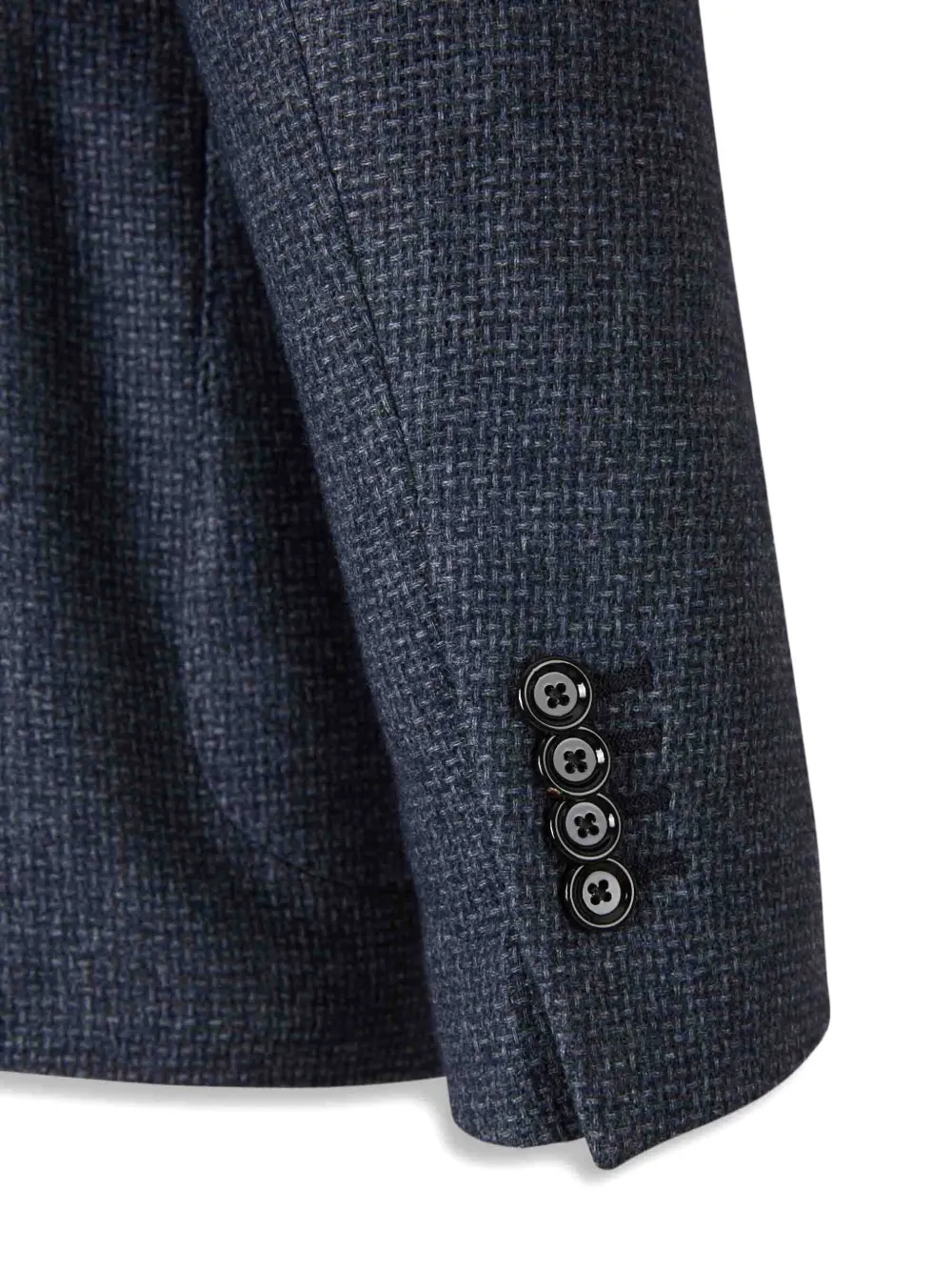 Lardini Textured Single-breasted Jacket In Blue
