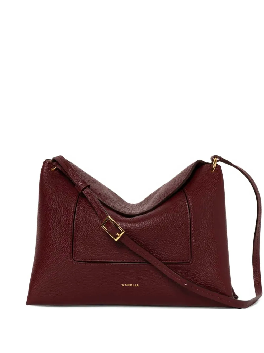 Wandler Penelope flap-detail leather shoulder bag Rood