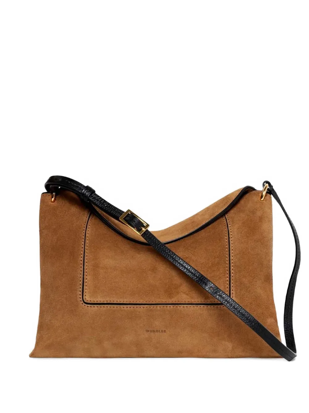 Wandler Penelope suede shoulder bag Bruin