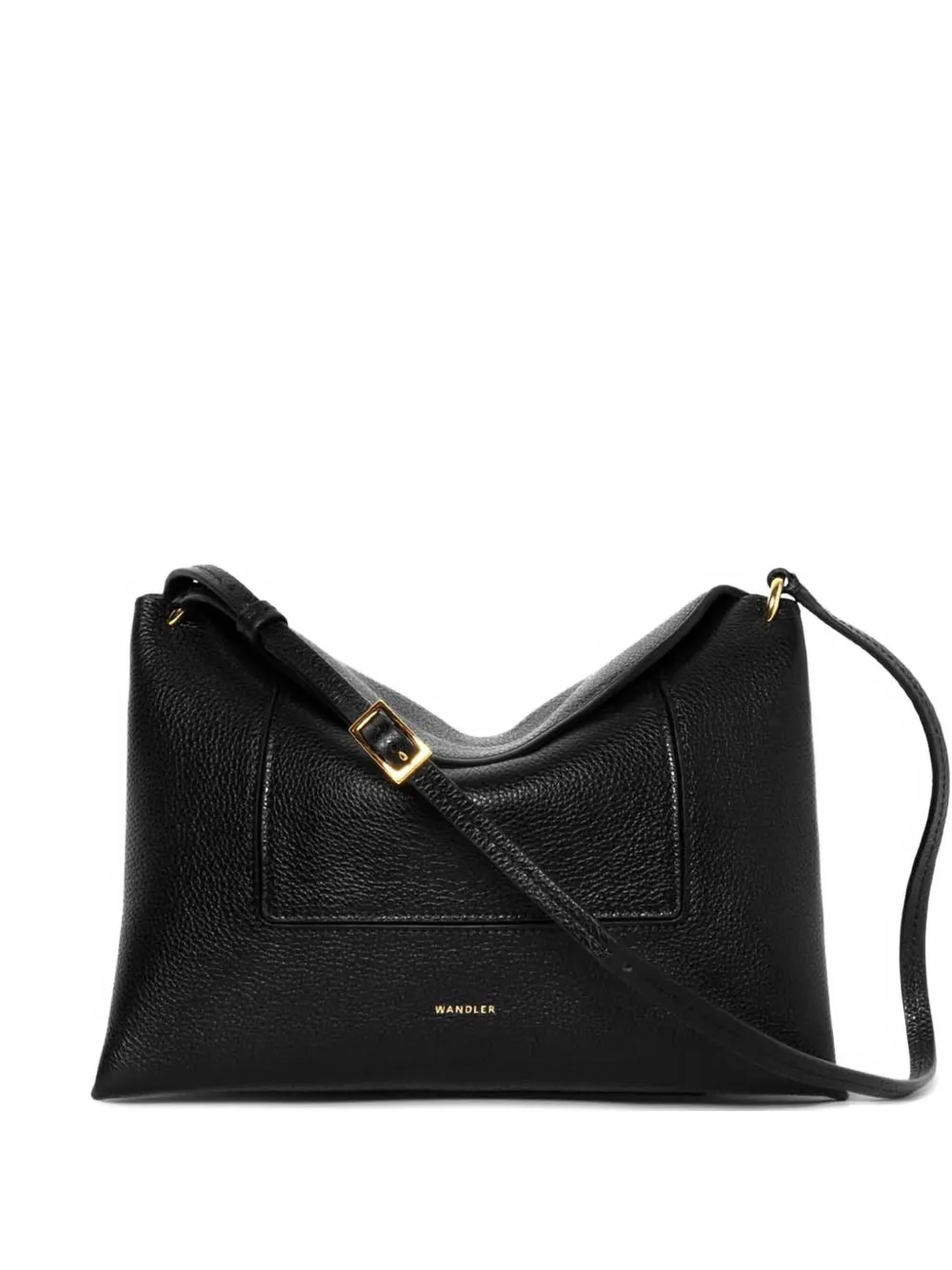 Wandler Penelope flap-pocket leather shoulder bag Zwart