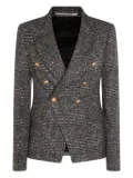 Tagliatore check-pattern jacket - Black
