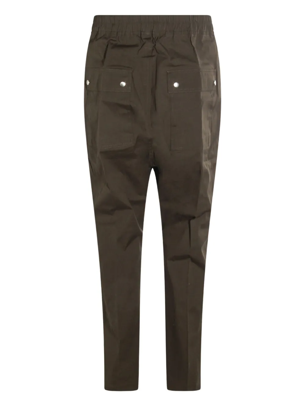 Rick Owens Broek met verlaagd kruis trekkoord en ritssluiting Bruin
