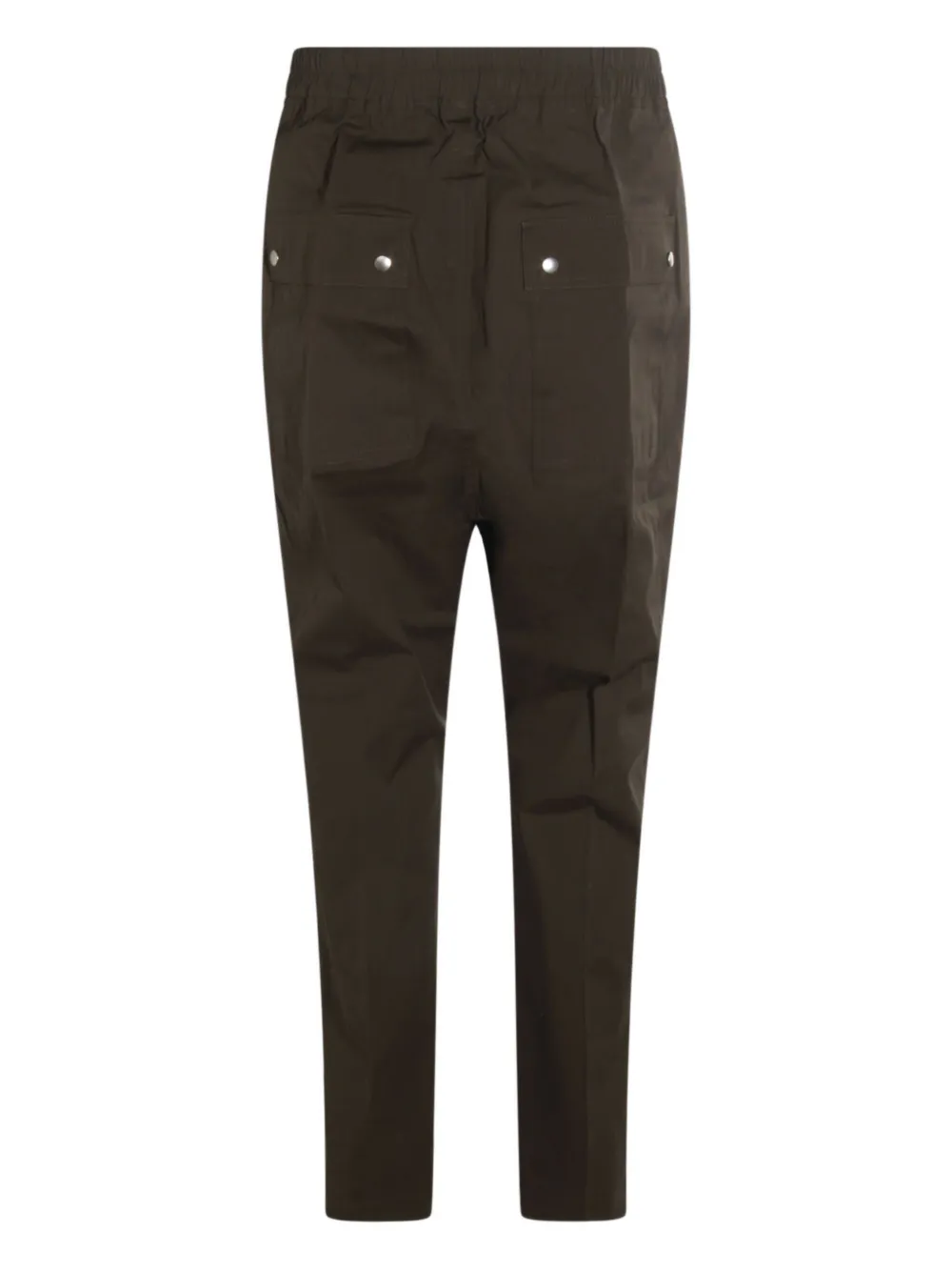 Rick Owens drawstring zip-fly drop-crotch trousers - Bruin