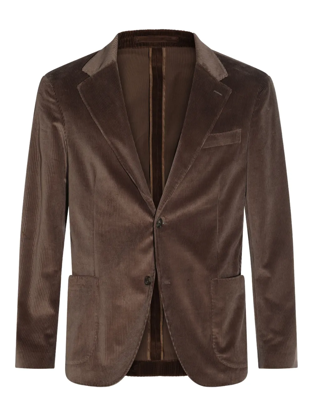 Lardini corduroy two-button suit - Marrone