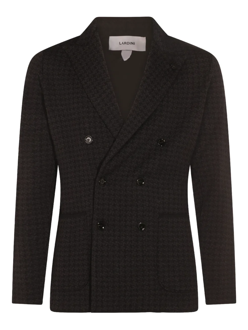 Lardini Blazer met pied-de-poule print Bruin