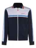 Casablanca panelled zip-up jacket - Blue