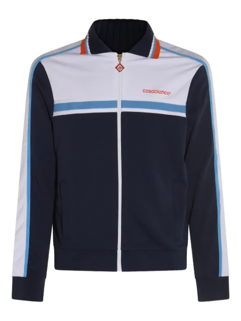 Casablanca panelled zip-up jacket