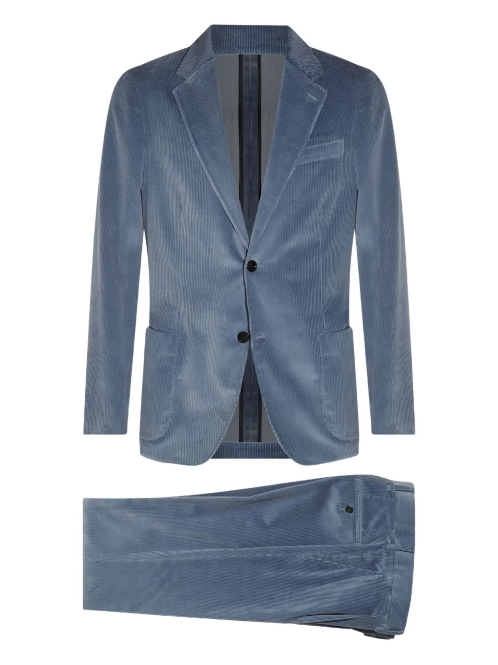 corduroy two-button suit