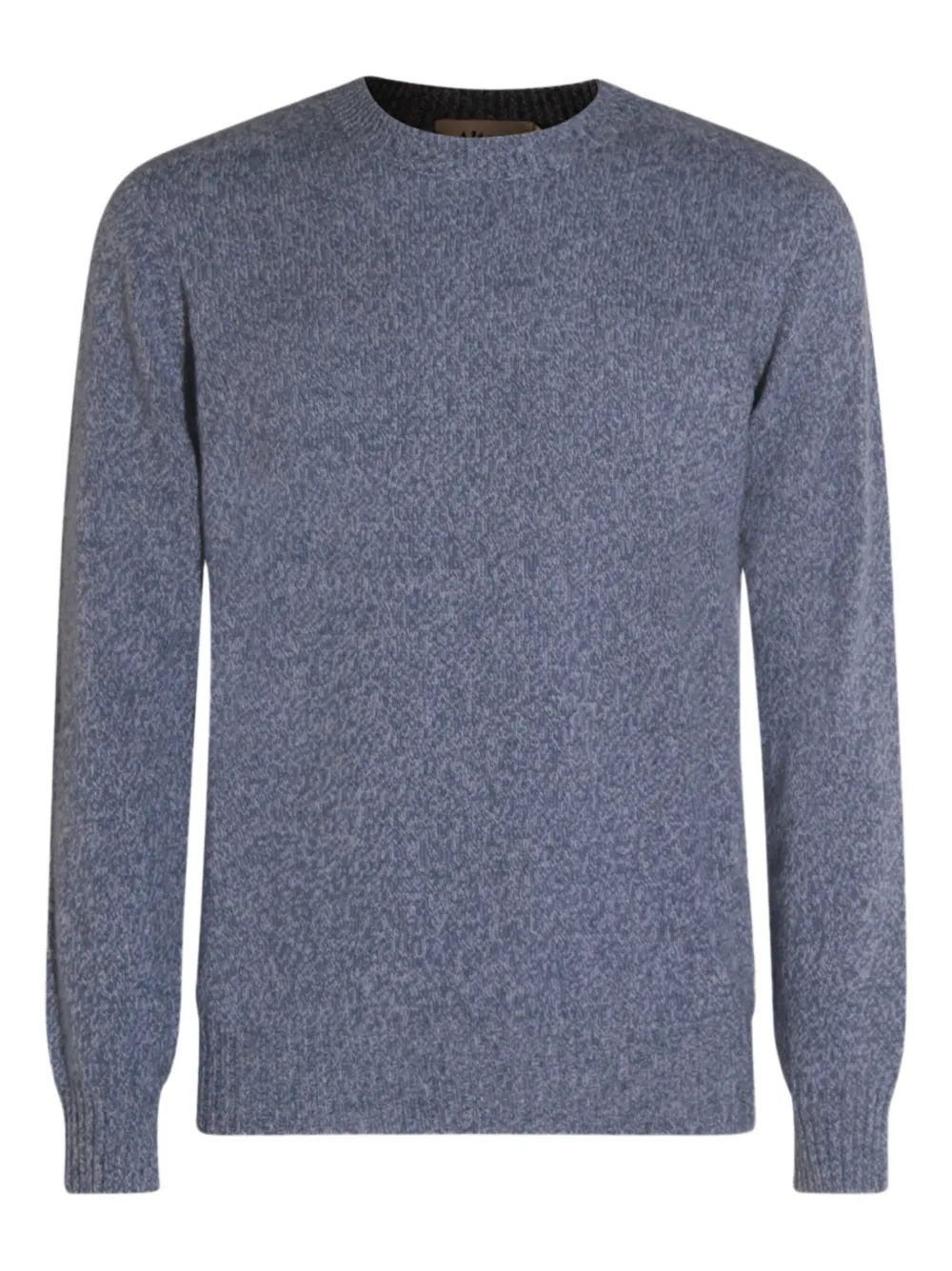 speckled crew-neck sweater