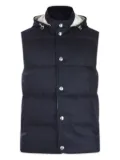 Eleventy quilted-pattern gilet - Blue