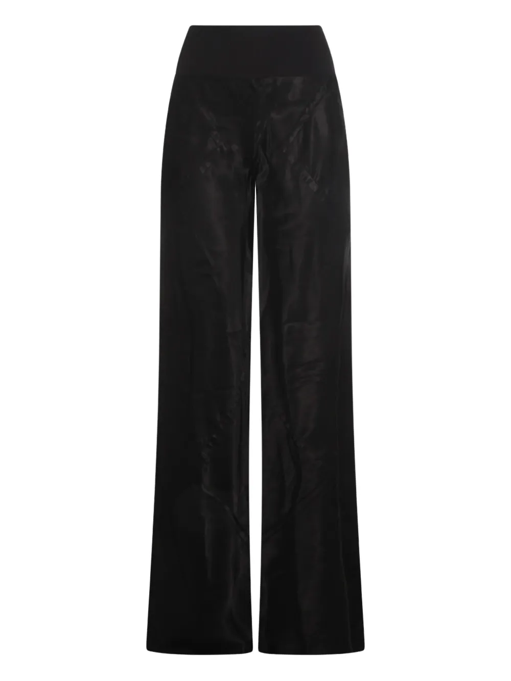 Rick Owens Broek met geribbelde tailleband Zwart