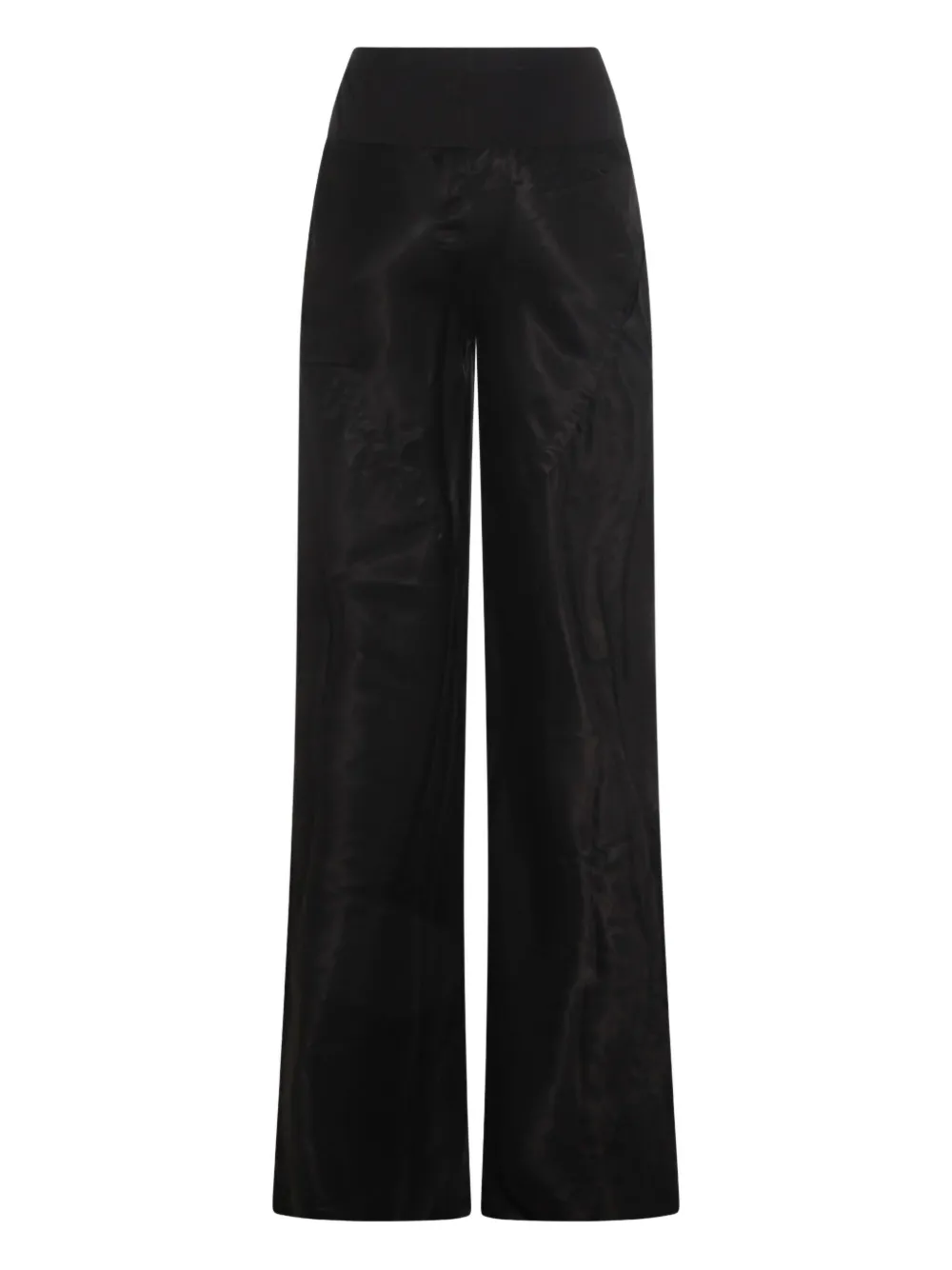 Rick Owens ribbed-waistband trousers - Zwart