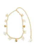 Blumarine rose-butterfly chain belt - Gold