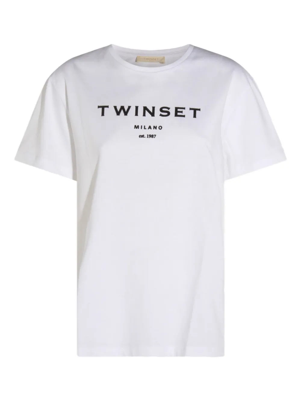 TWINSET T-shirt met logoprint Wit