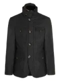 Montecore high-neck buttoned coat - Grey