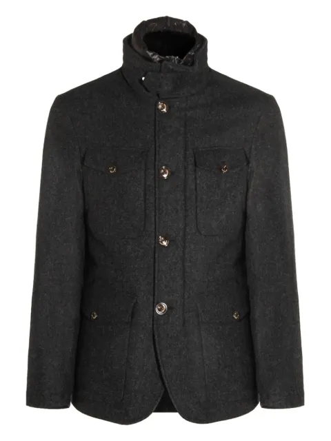 Montecore high-neck buttoned coat