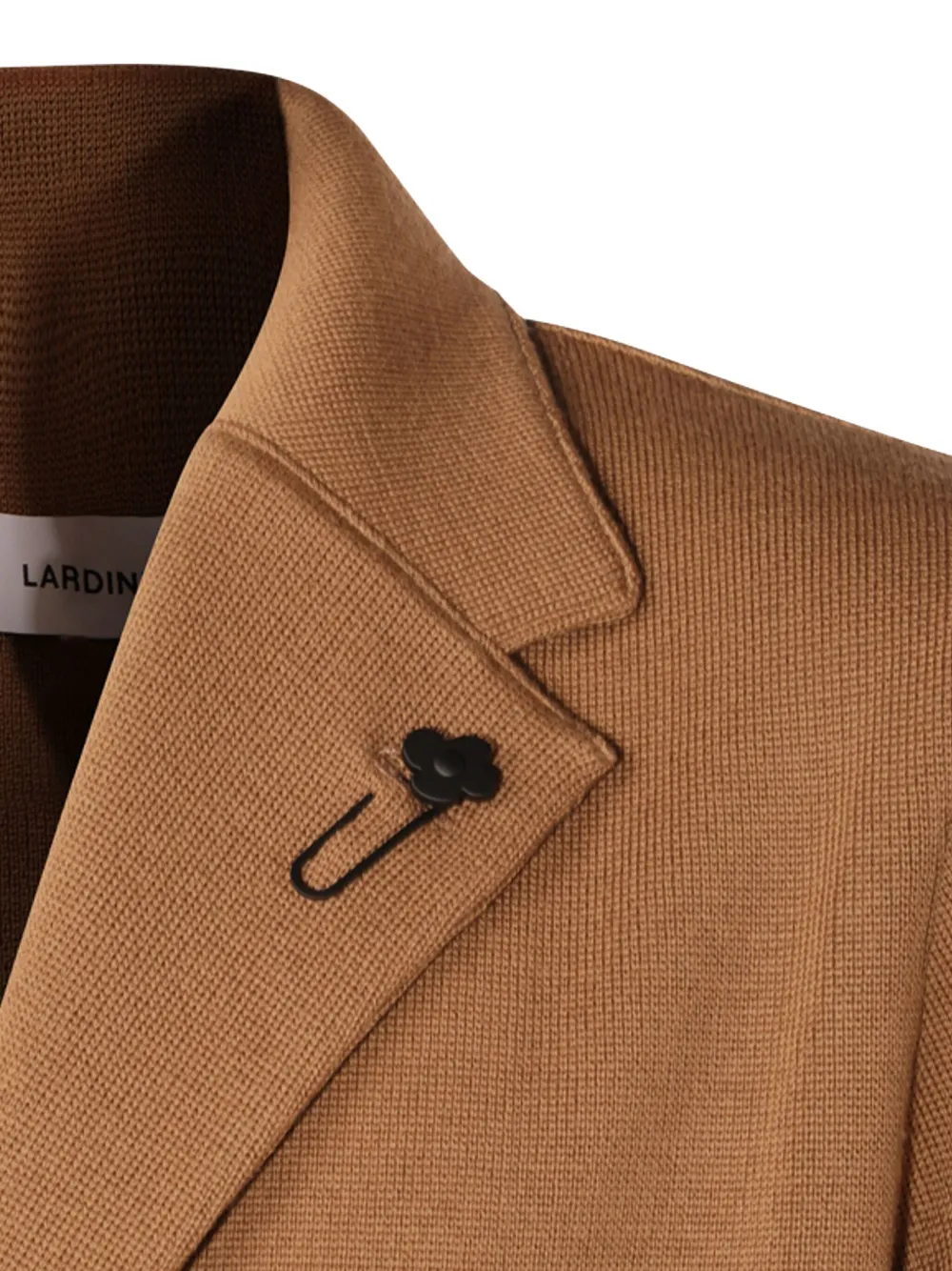Lardini Flower-embellished Two-buttons Blazer In Brown