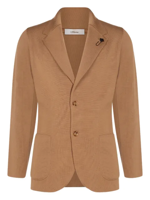 Lardini flower-embellished two-buttons blazer