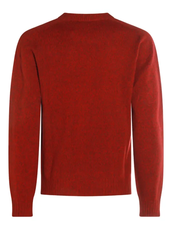 Altea crew-neck long-sleeve Sweater Red FARFETCH ID