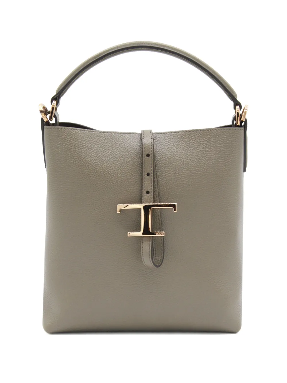 Tod's Leren schoudertas met T-gesp Groen