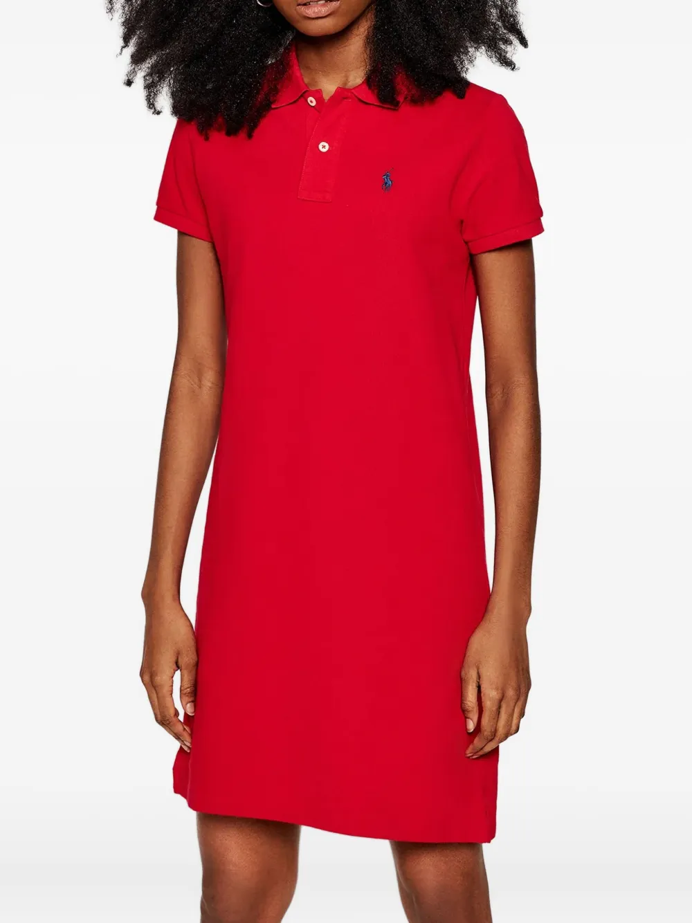 Polo Ralph Lauren Mini-jurk met korte mouwen Rood