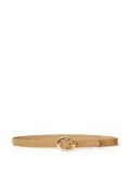 B-Low The Belt oval-buckle suede belt - Neutrals