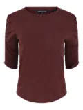 Veronica Beard puffed-sleeve top - Brown