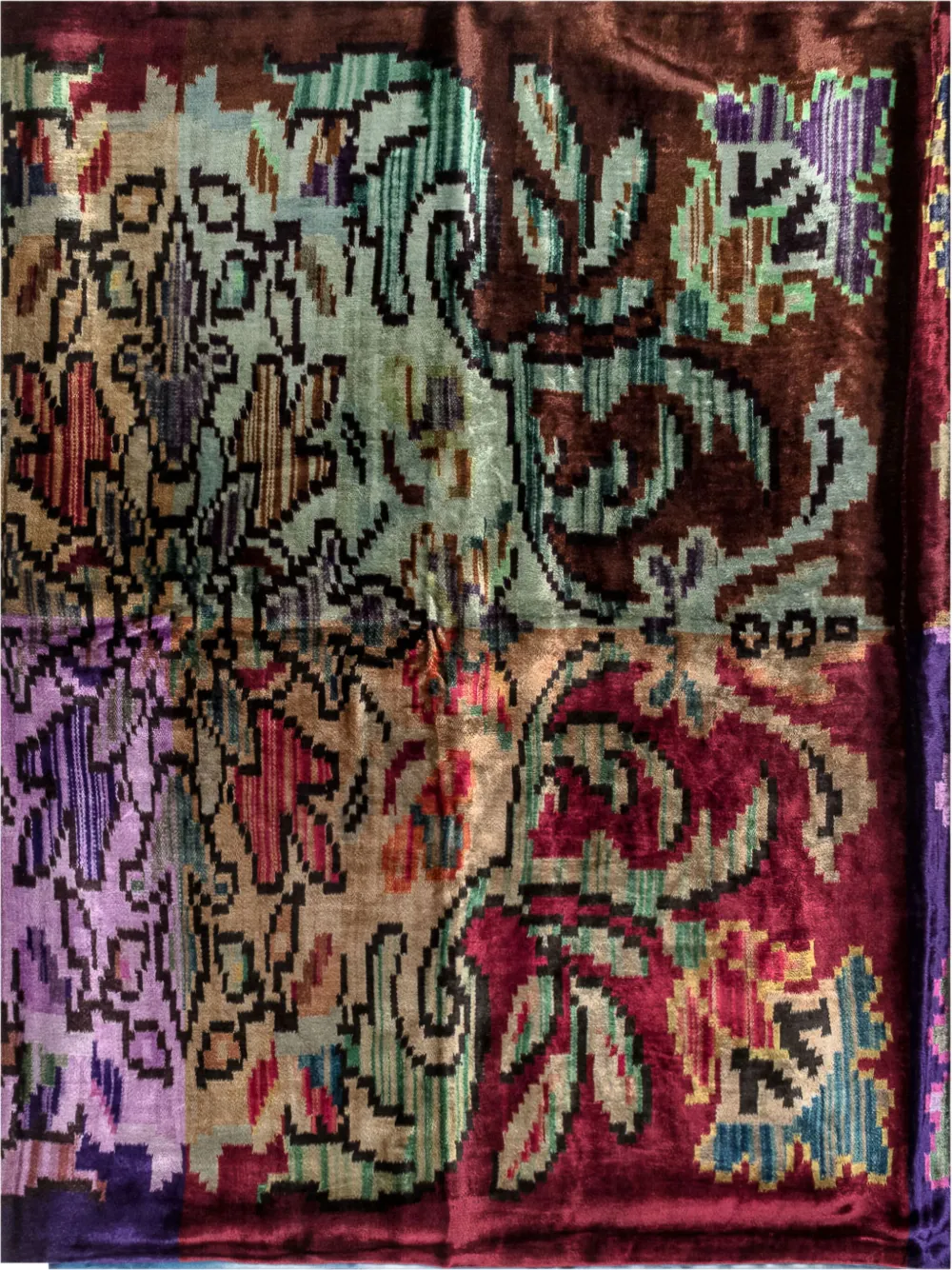 Pierre-Louis Mascia floral-patterned scarf - Bruin
