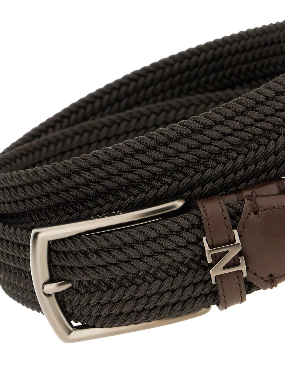 Zegna Gevlochten riem - Bruin
