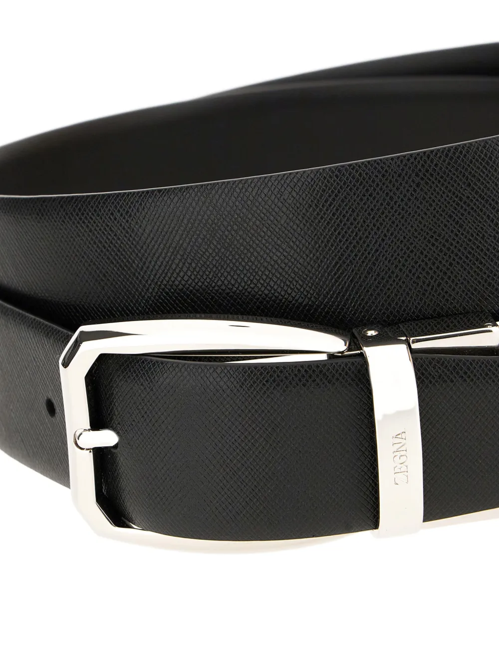 Zegna Leren riem - Zwart